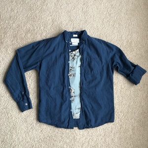 ❤️3 for 20❤️ Even Tide Dark Blue Button Down Top